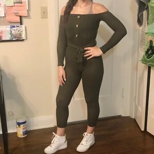 Fashion nova green knitted bodysuit